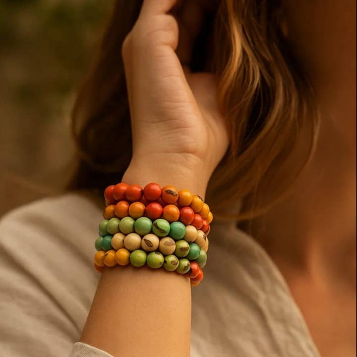 Bracelet Stacey Émeraude des Caraïbes - 3 en 1 pour la vente par Caribbean Emerald