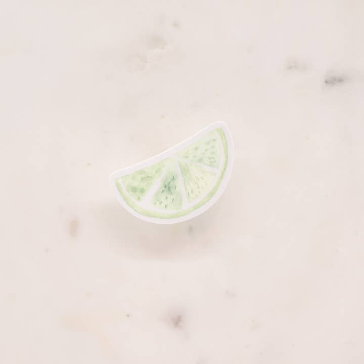 Lime Slice, Clear Vinyl, 2.5 in. for wholesale by Savannah and James Co