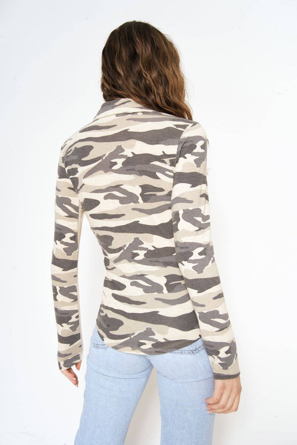 Mystree - Wholesale Button Down Shirt - Women's - 20152 Camo Print Shirt13