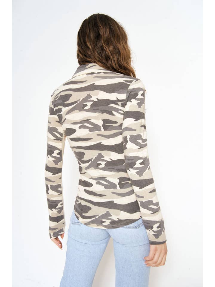 Mystree - Wholesale Button Down Shirt - Women's - 20152 Camo Print Shirt13