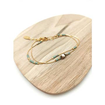 Enelli - Vente Bracelet de perles - Bracelet double tour8