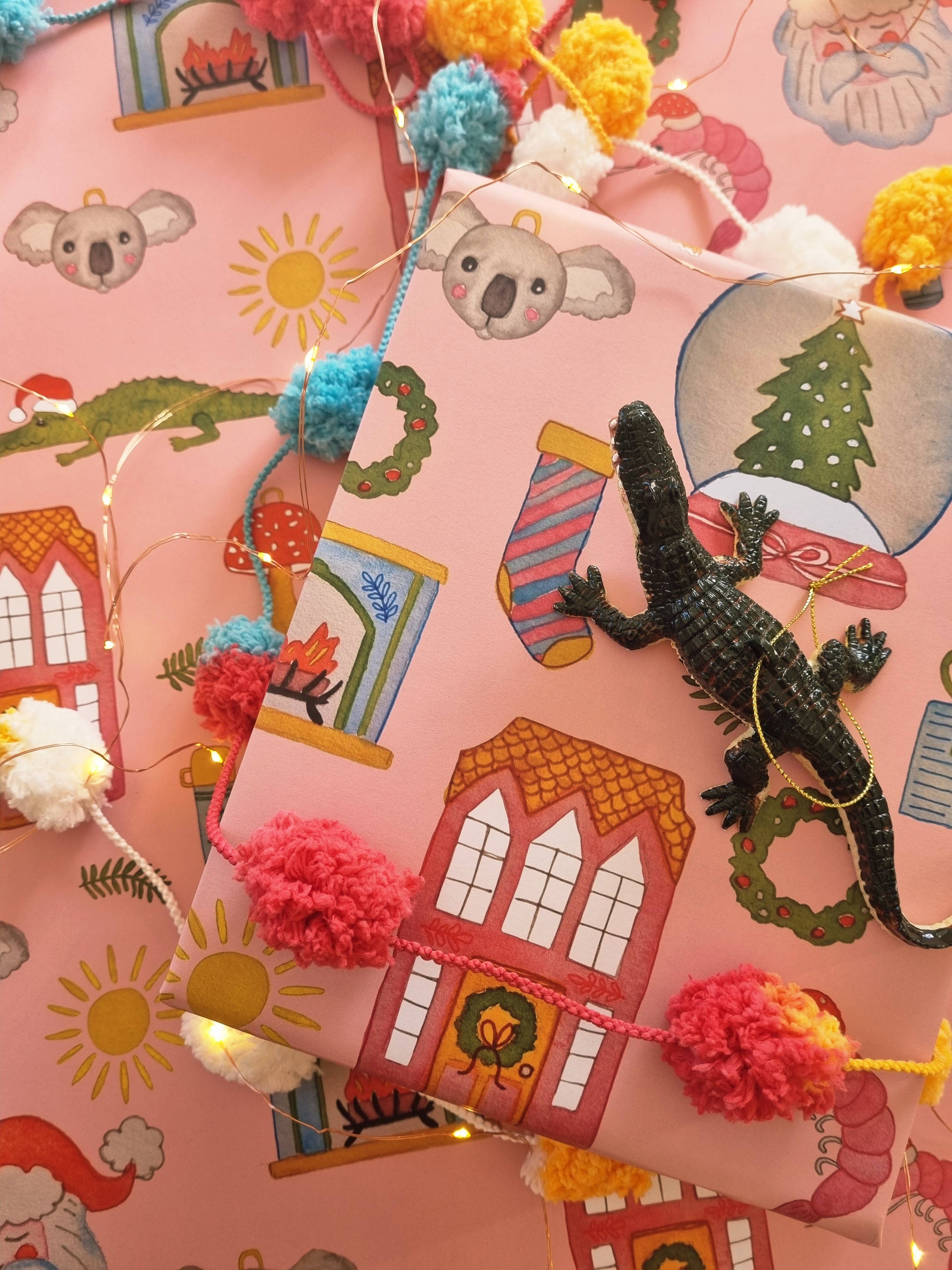 Bosa Art Co - Wholesale Flat wrap - Wrapping Paper / Joyful Christmas6