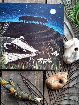 Foraging Greetings Card for wholesale by Hannah Willow Art