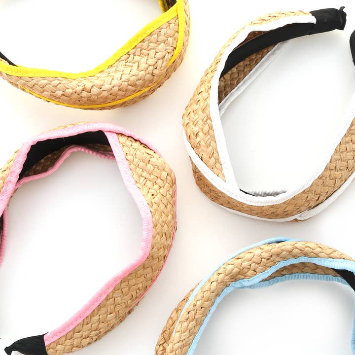 CRISS CROSS RAFFIA FABRIC EDGE HEADBAND FH-5863 and other Purchase Wholesale raffia fabric. Free Returns & Net 60 Terms on Faire trending on Faire.