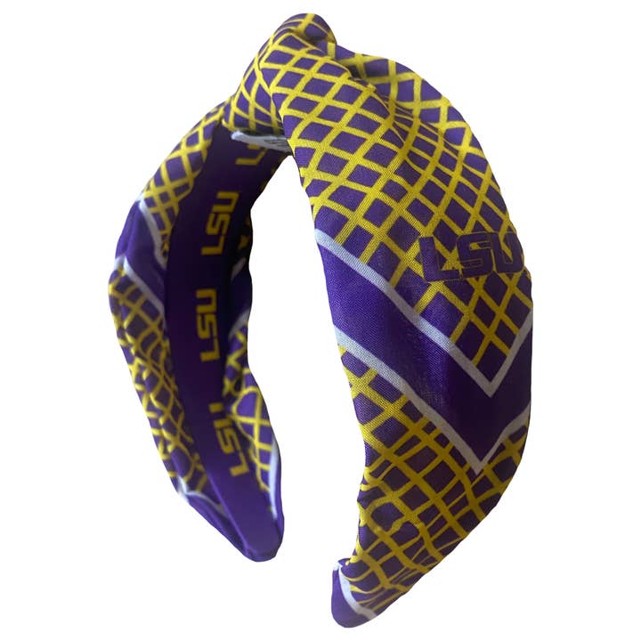 LSU Tigers Meyers Knot Headband for wholesale by Emerson Street Clothing Co Collegiate Shop
