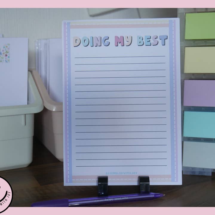 Fazendo meu melhor bloco de notas por atacado de Assembledwithjoy