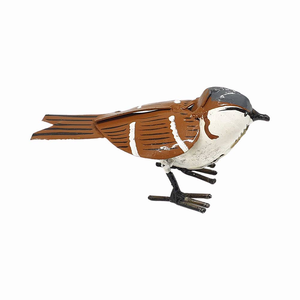 VIE - Wholesale Sculpture - Small Recycled Metal Bird Sculpture15