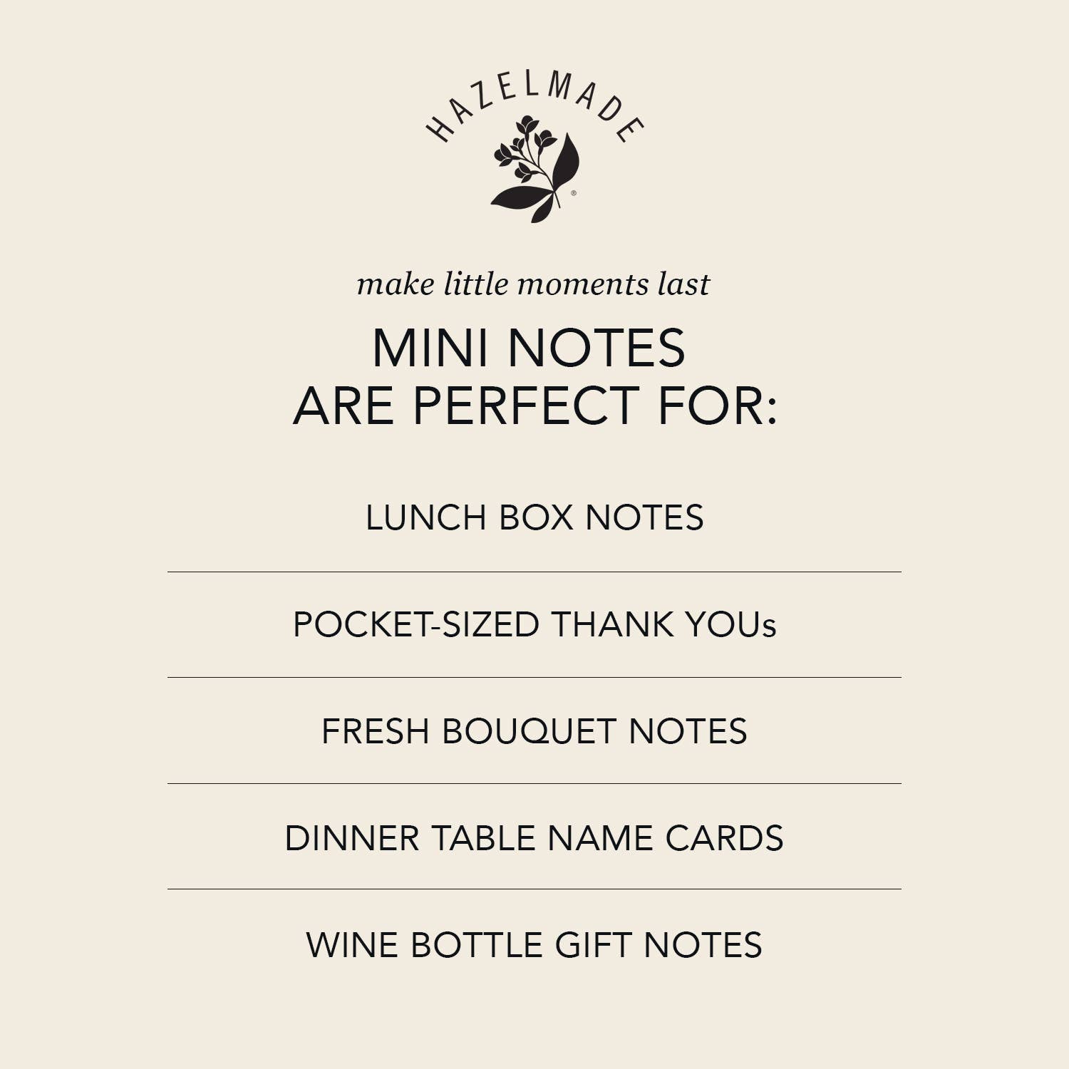 HAZELMADE® Tea Towels + Gifts - Wholesale Stationery/Notecard Set - Blackberry Mini Note Set | Cards5