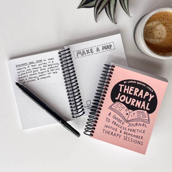 Lindsay Braman Studios - Wholesale Journal/Diary - Guided Therapy Journal to Process Therapy Sessions1
