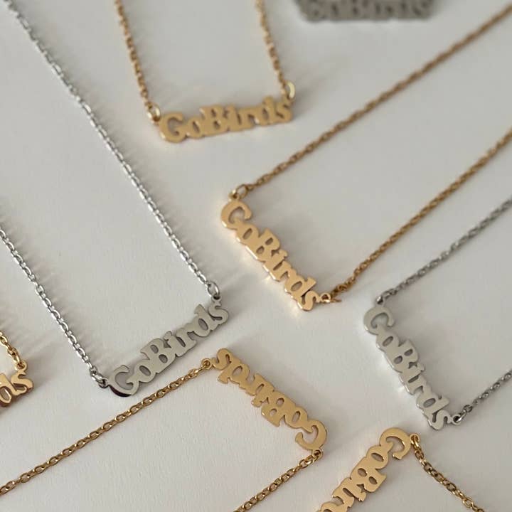 GeoMetricGem - Wholesale Pendant/Charm Necklace - Go Birds Charm Necklace ~ Gold or Silver2