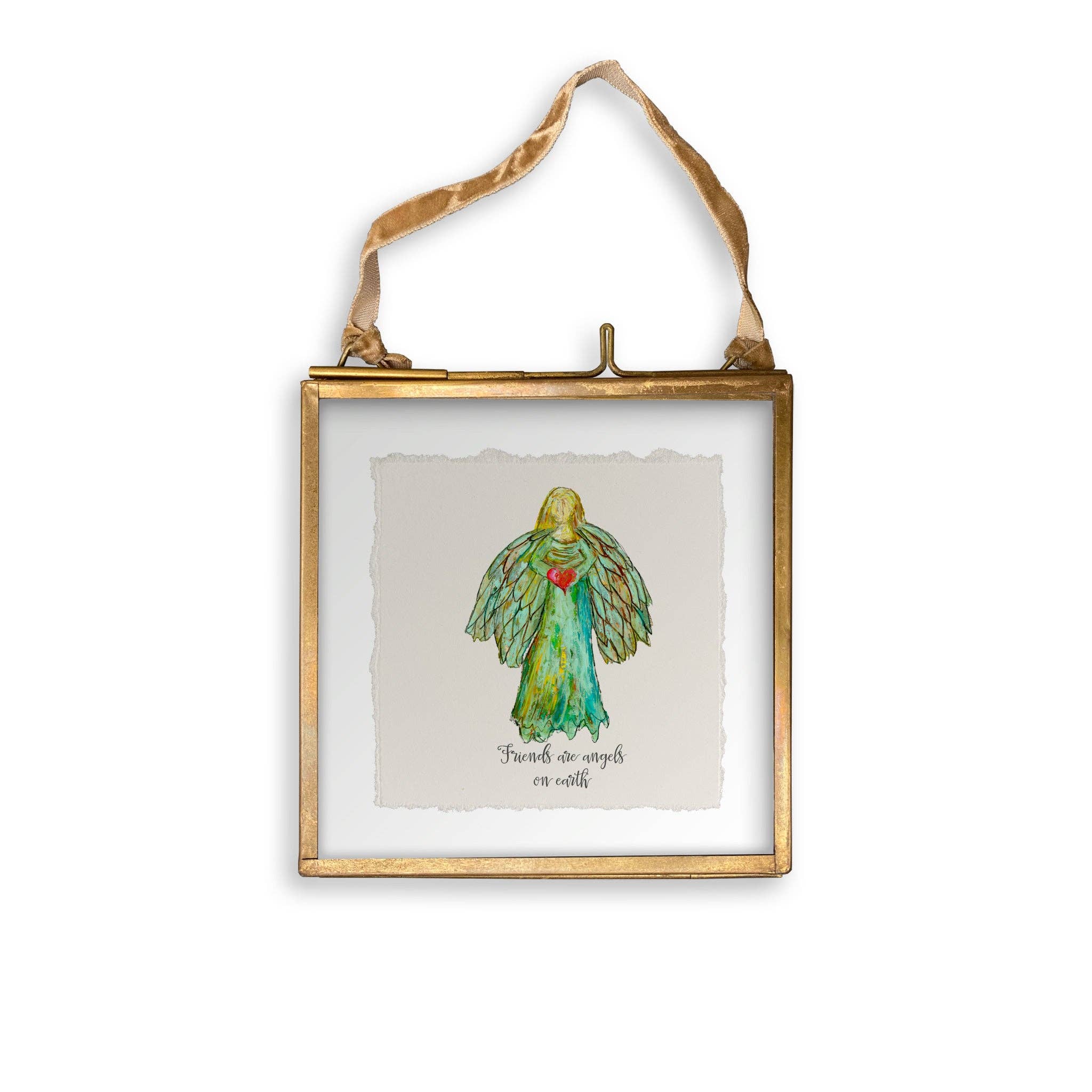 French Graffiti - Wholesale Tea Towel - Colorful Angel with Heart12