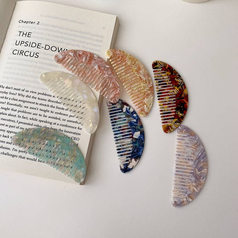 WEST AUSSIE SUPPLIES - Wholesale Hair Brush/Comb - Hairzy - Acetate Colorful Comb Handheld1