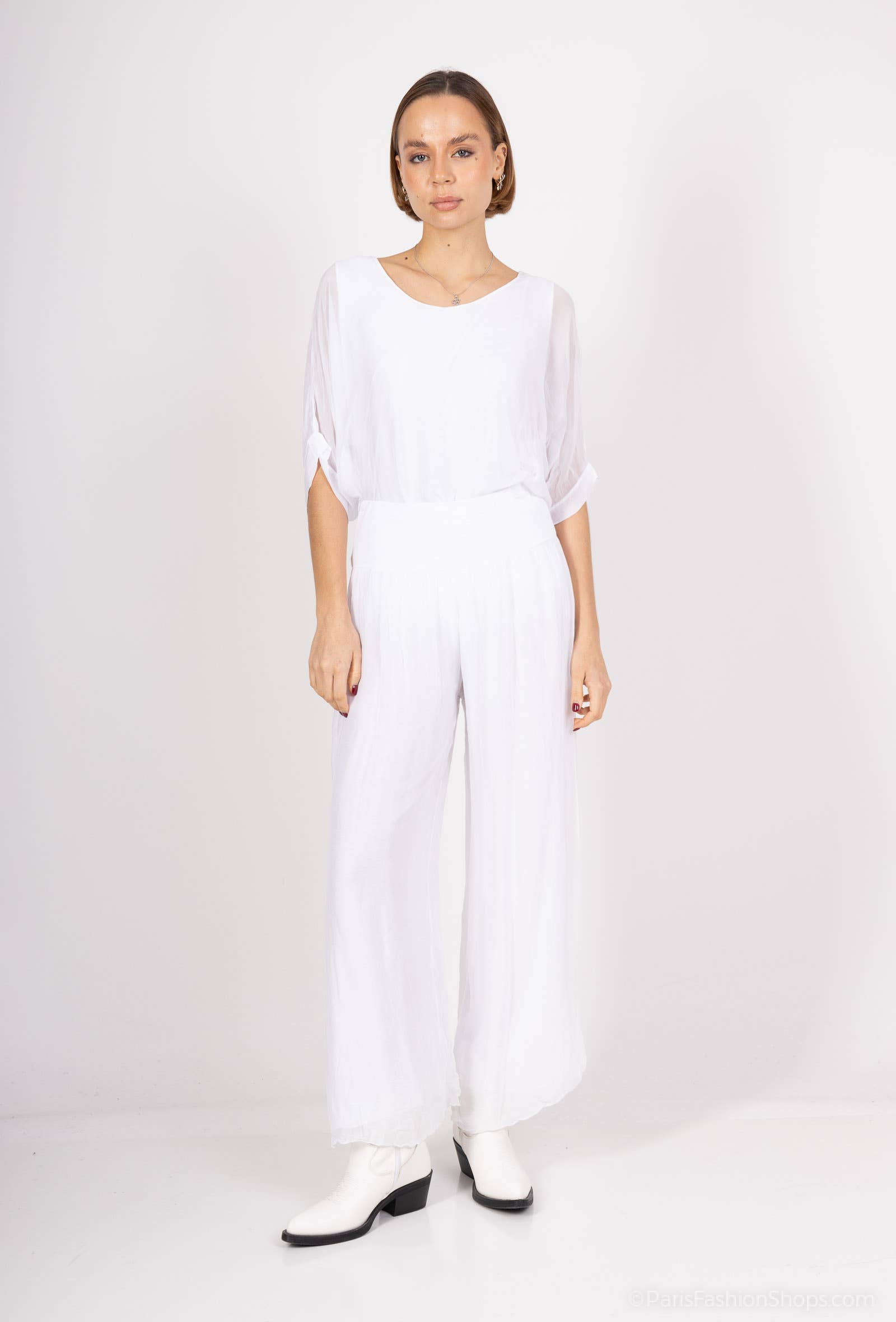 Shyloh - Vente Pantalon – femme - Pantalon soie ouvert sur les côtés du bas 2046415