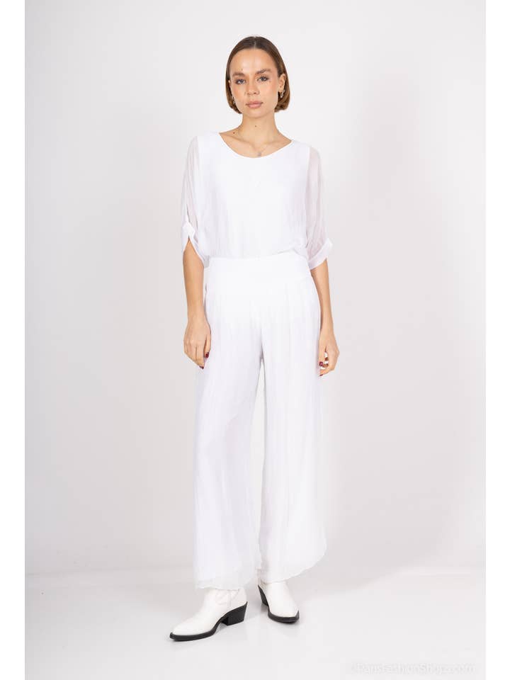 Shyloh - Vente Pantalon – femme - Pantalon soie ouvert sur les côtés du bas 2046415