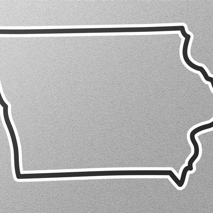 Autocolante do Estado de Iowa 7 por atacado de GraffMerch.com