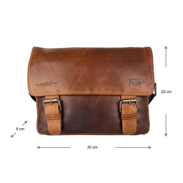 Arrigo - Wholesale Messenger Bag - Unisex - Arrigo - Leather Messenger Bag - Shoulder Bag - 6 colours33