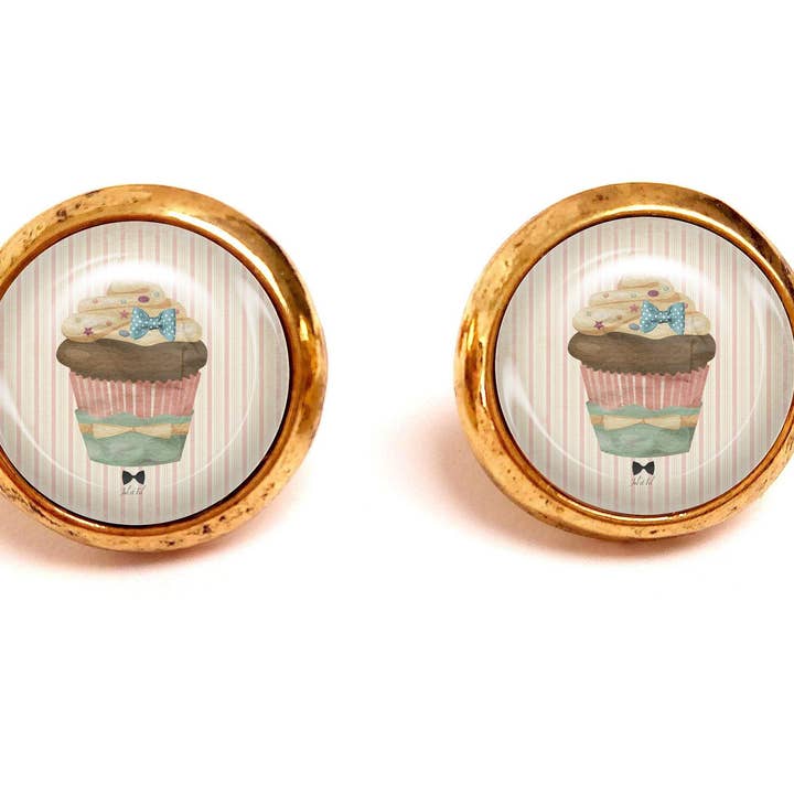 Pastel Cabochon Cup Cake Chip for wholesale by JUL ET FIL