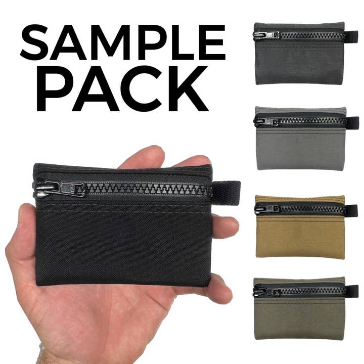 EDC Pouch Sample Pack | Zipper Pouch for wholesale by The Silver Express