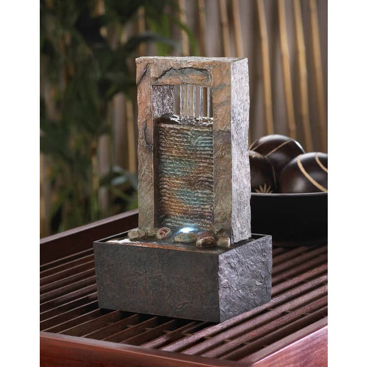 Zingz Home - Wholesale Decorative Tabletop Object - Cascading Water Tabletop Fountain Including Pump2