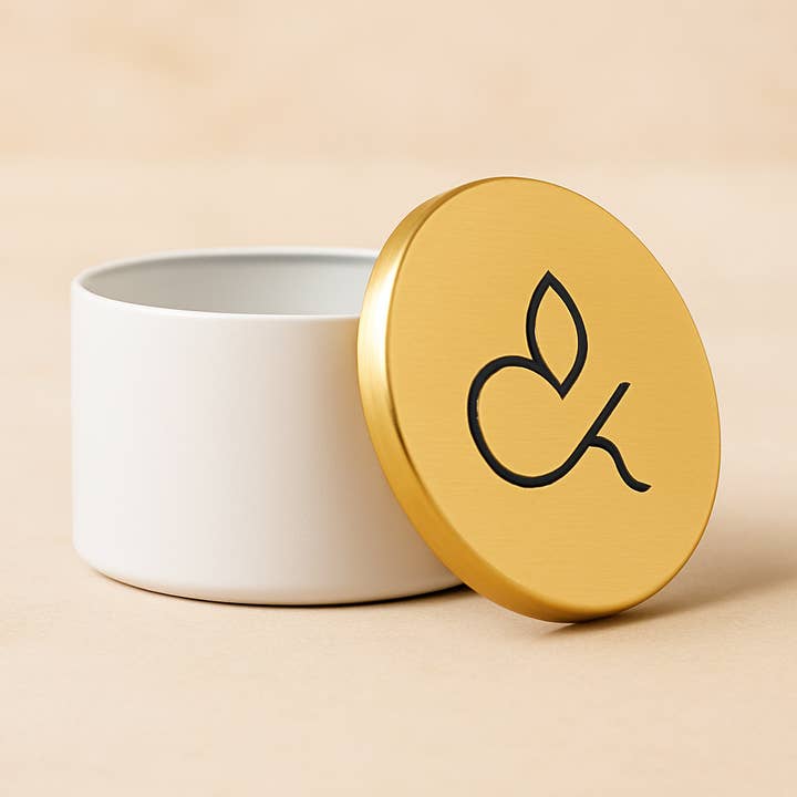 Matte White Ceramic Candle Jar - Minimalist & Refillable for wholesale by Craft&Kindle