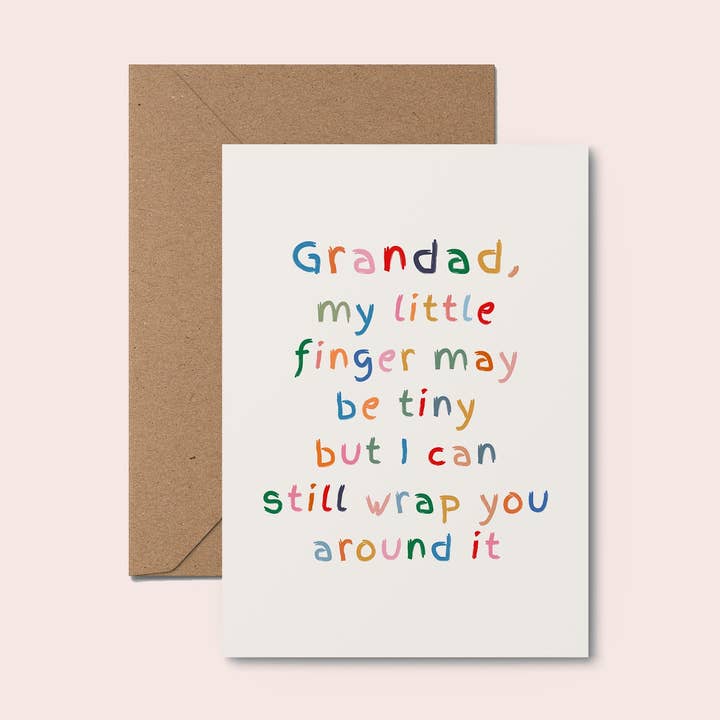 Cute Father's Day Card for Grandad for wholesale by Moonshine Prints