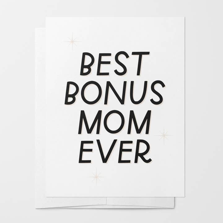 Just Follow Your Art - Wholesale Mother's Day Card - Best Bonus Mom Ever Card | Co-Parenting