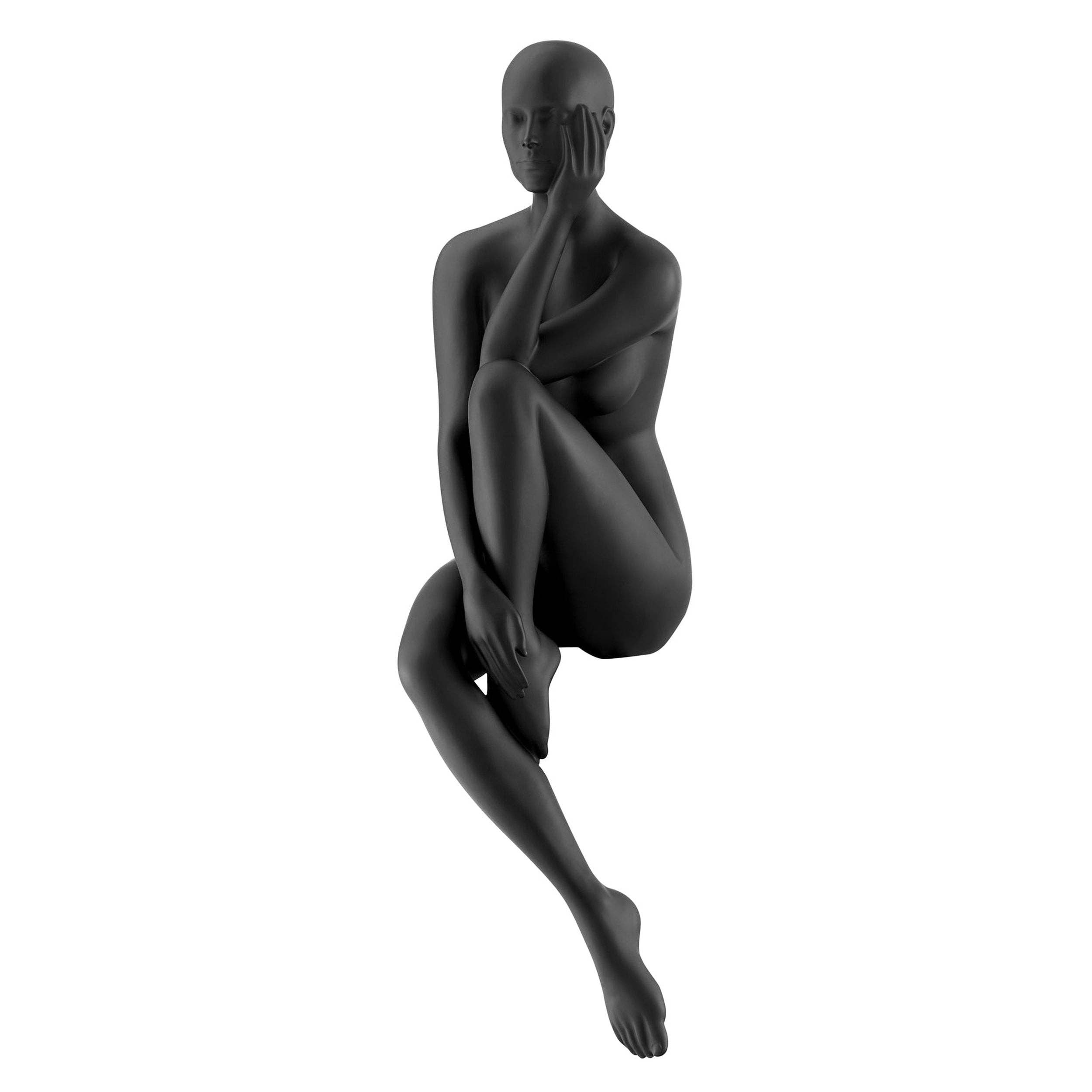 Finesse Decor - Wholesale Sculpture - Antoinette Doll Sculpture // Matte Black0