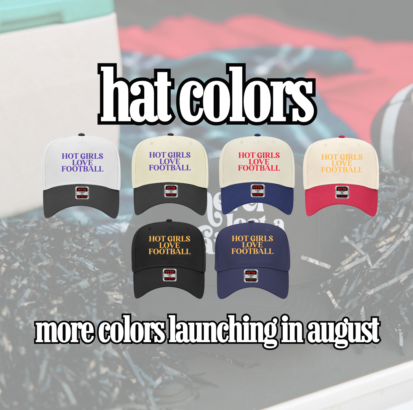 Ruby Moon - Wholesale Trucker Hat - Women's - Hot Girls Love Football- Embroidered Hat - Game Day Hat8