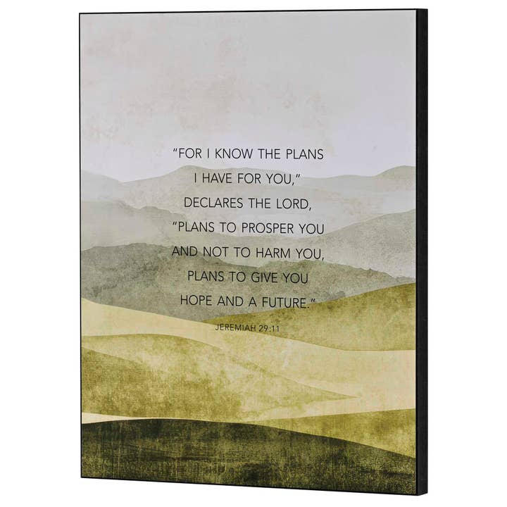 Wall Plaque For I Know The Plans for wholesale by Dicksons