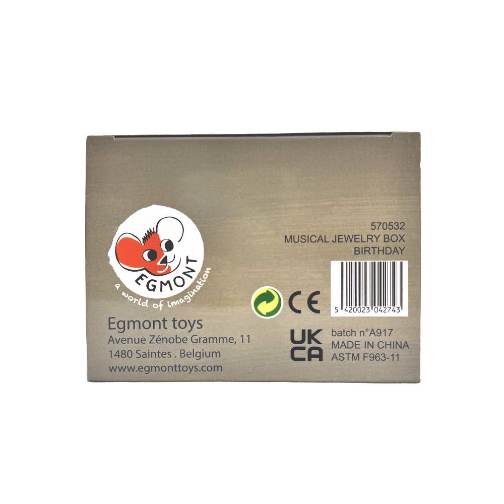 Egmont - Vente Boîte/rangement à bijoux – enfant - Boîte à musique - Anniversaire21