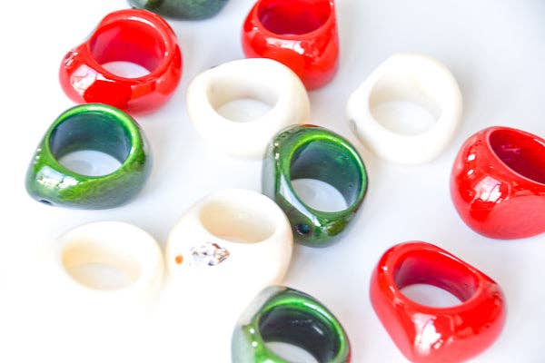 Artyfactos - Vente Rond de serviette - Anneaux de serviette en noix de tagua5