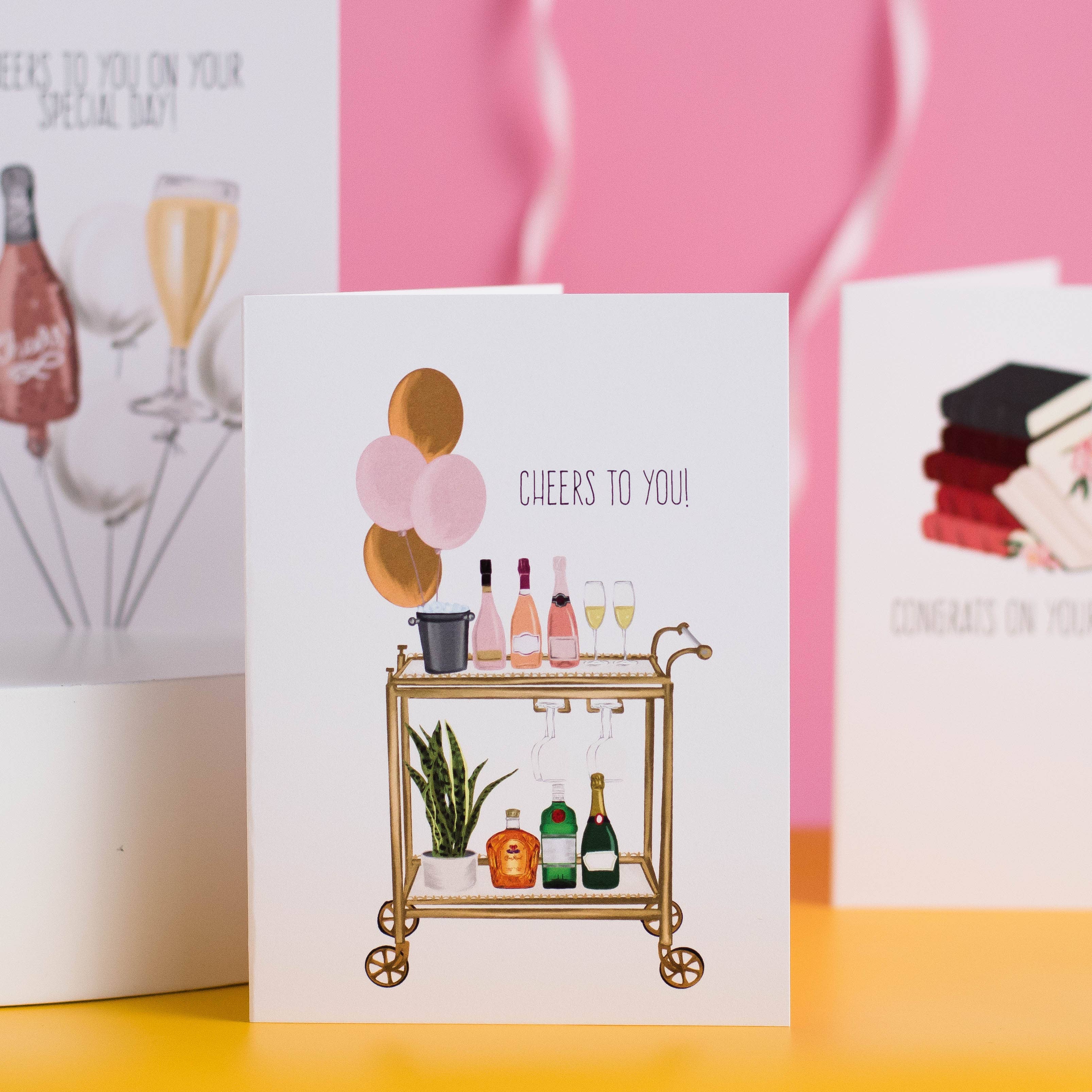 Jaybee Design - Wholesale Congratulations Card - Cheers To You! - Greeting Card1