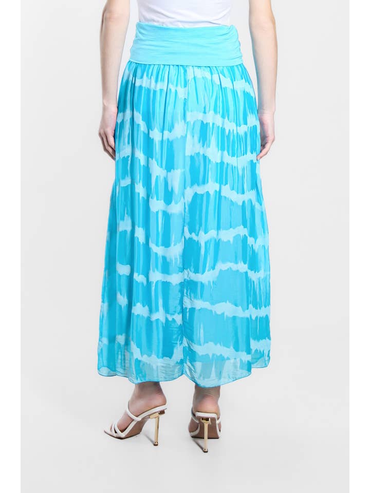 TINA Stephens Italy/Tees By Tina - Venta al por mayor Falda - Mujer - Falda de cintura plegable de seda Tie Dye Brenda (SL204TD)9