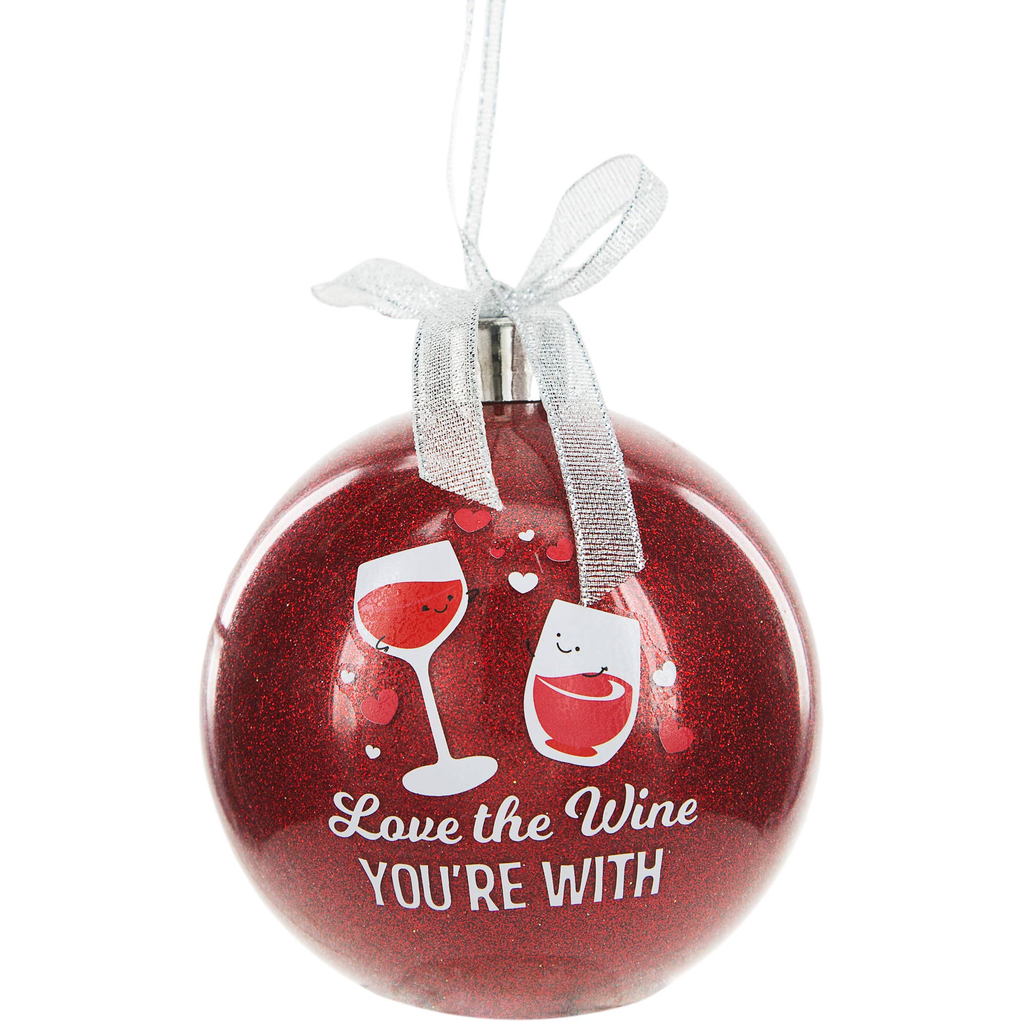 Pavilion - Wholesale Ornament - The Wine You're With - 4" Ornament with Unisex Holiday Socks3