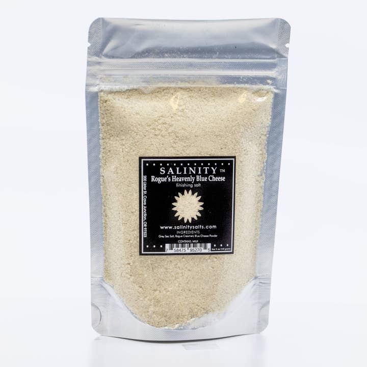 Salinity Finishing Salt - Wholesale Salt - Jar - Rogue’s Heavenly Blue Cheese Finishing Salt4