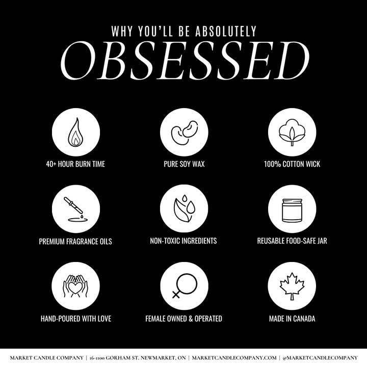 Market Candle Company - Wholesale Jar/Filled Candle - COZY SOY CANDLE- WHITE LABEL5