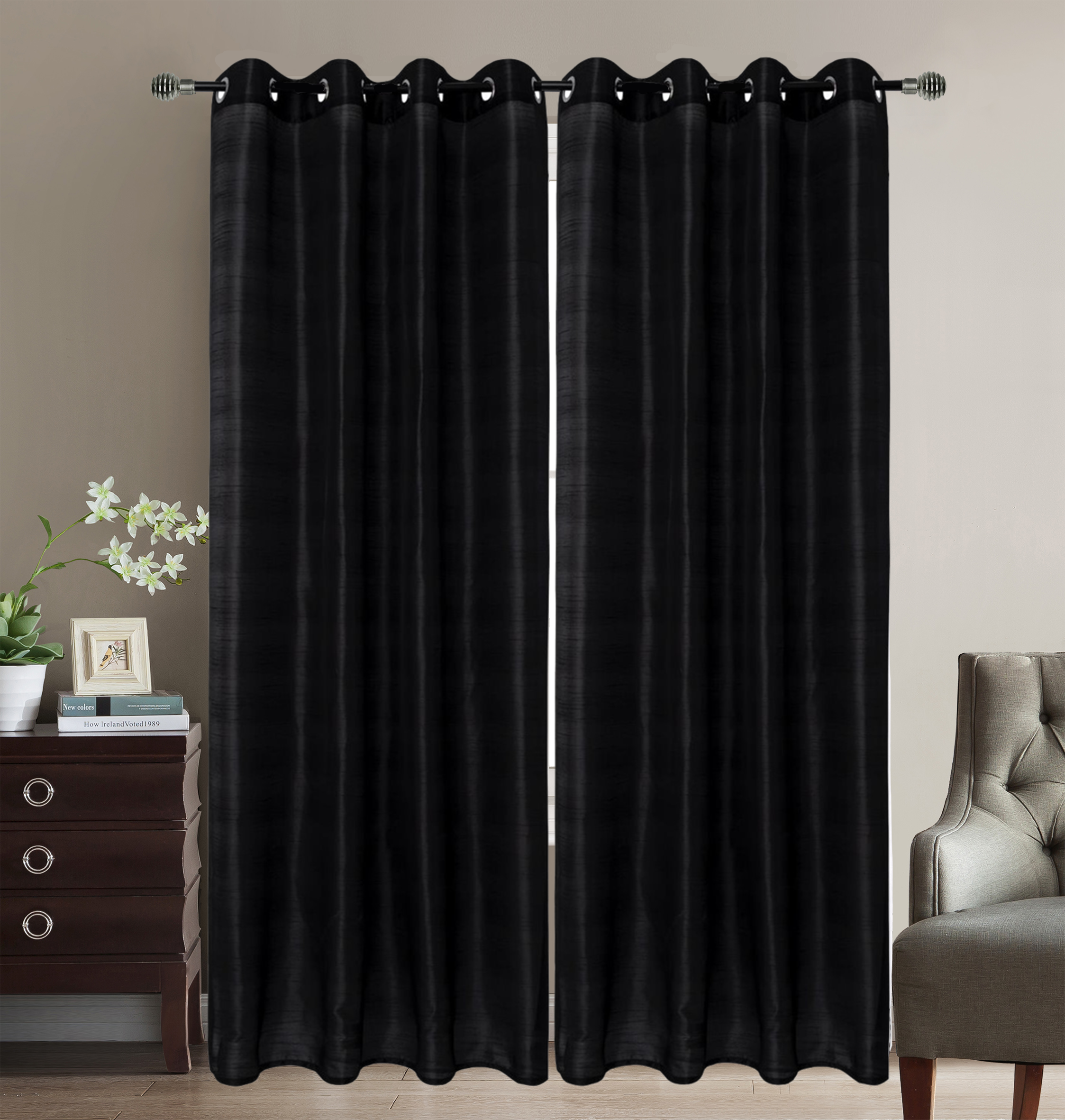 Super Bazaar - Wholesale Gordijn - Kant en Klaar Vitrage Gordijn - Met Ringen - 140x240 cm0