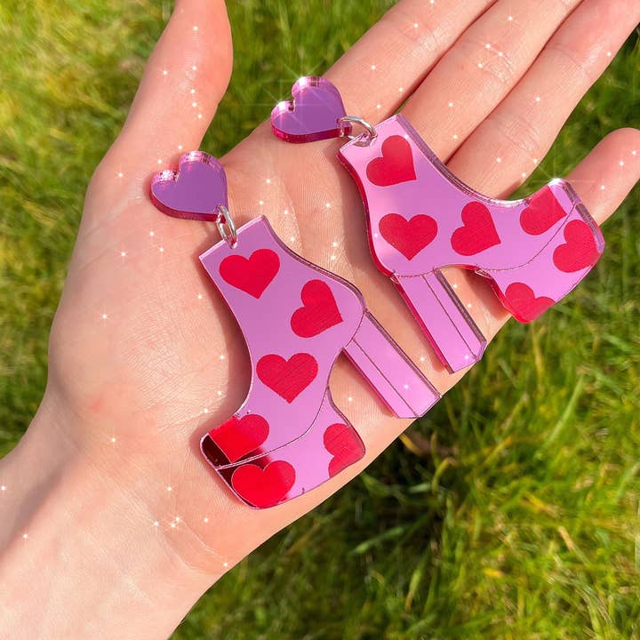 Fairly Odd Shop - Wholesale Dangle Earrings - THE Heart Boots!3