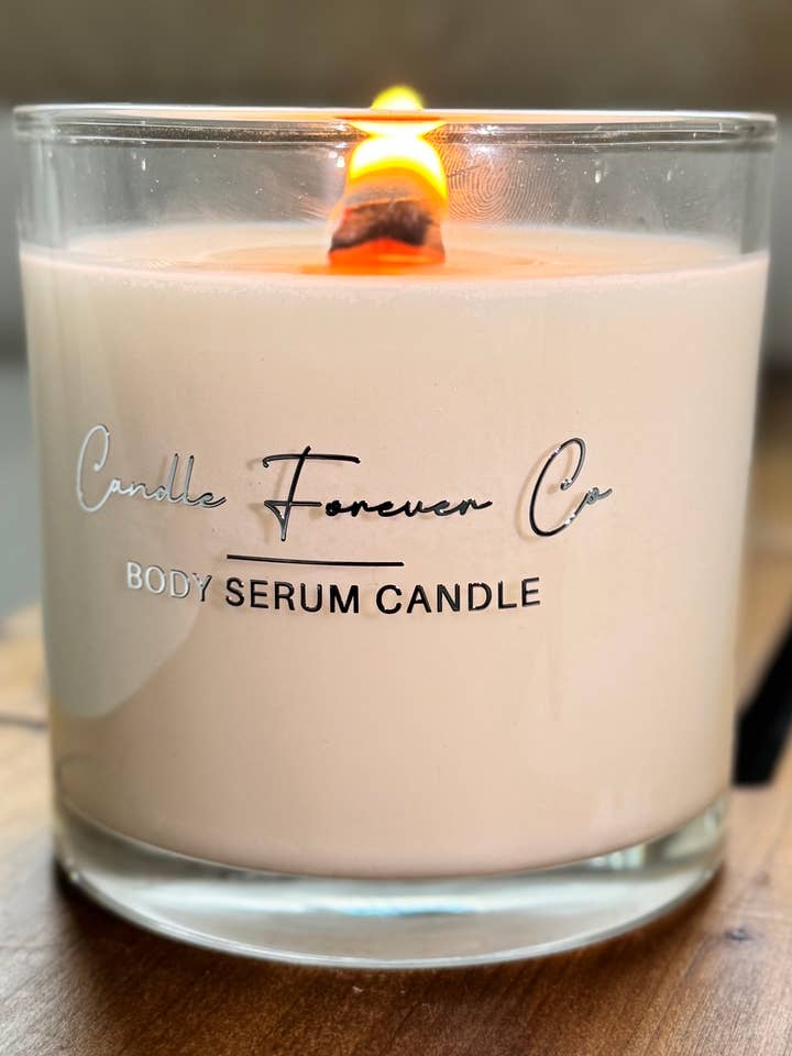 Midnight Tide | Luxury Body Serum Candle | Massage Candle for wholesale by Candle Forever Co