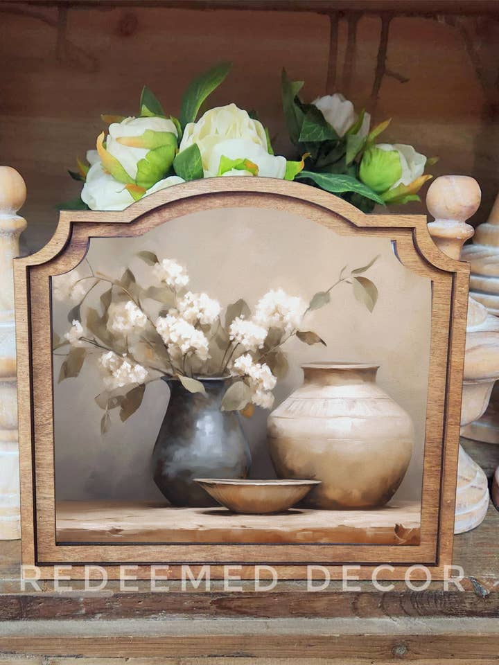 Provinsiellt stilleben inramad konst för wholesale av Redeemed Decor