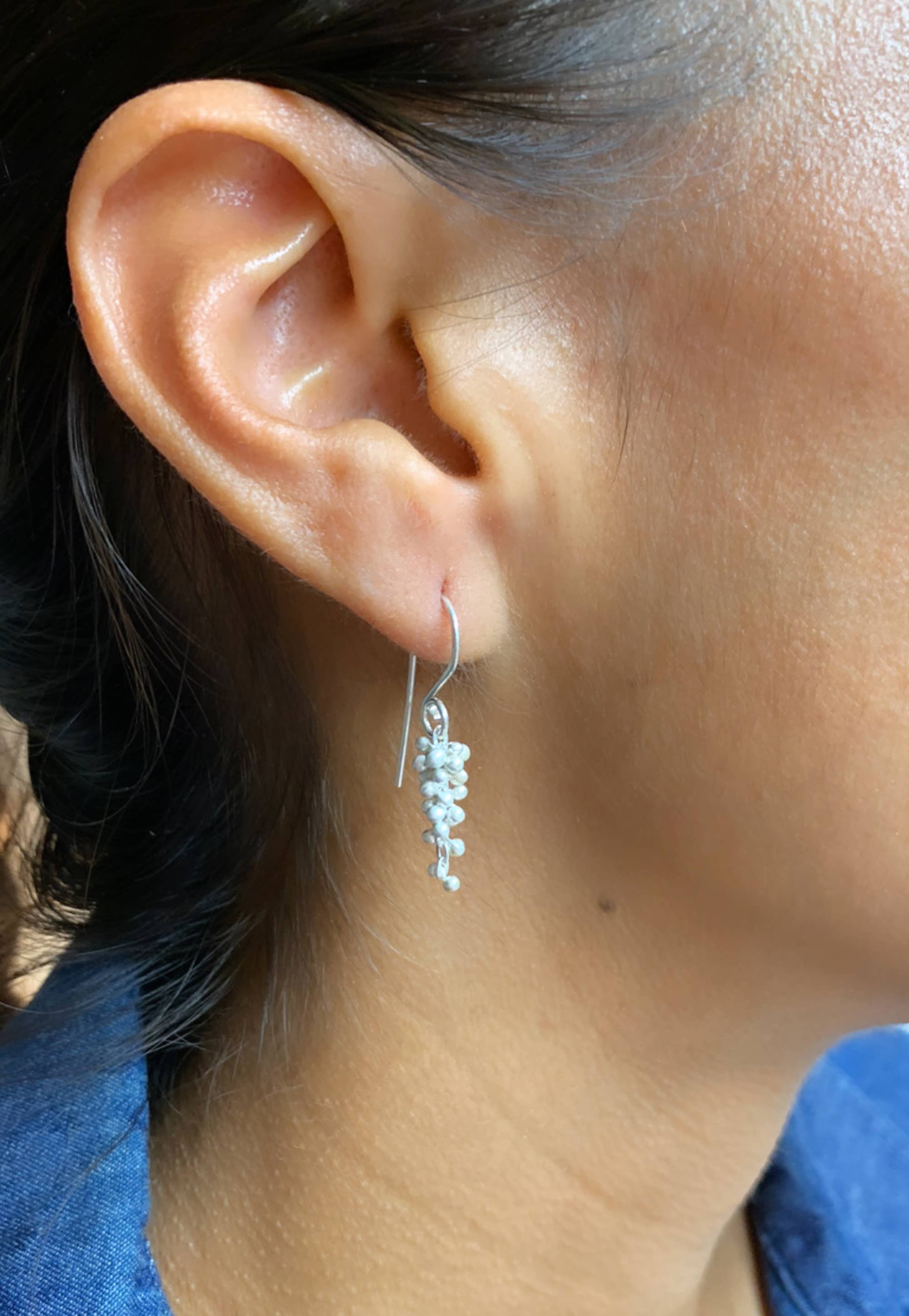 YedOmi Jewelry - Wholesale Dangle Earrings - Wisteria Caviar Earrings-Small3