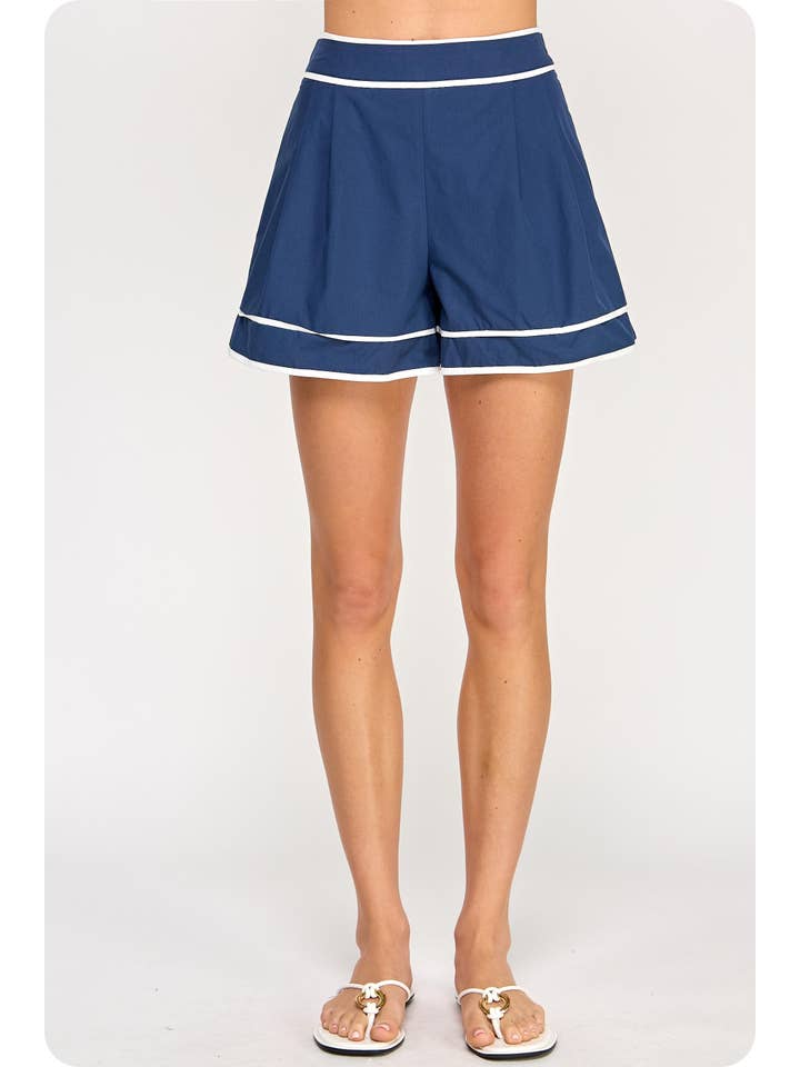 Strut & Bolt - Wholesale Shorts - Women's - Color Block Piping Poplin Shorts15