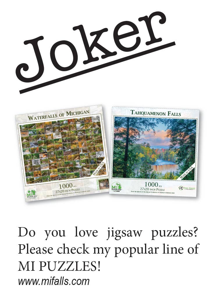 Phil Stagg Photography - Wholesale Playing Cards - WATERFALLS OF MICHIGAN - Playing Cards - Euchre Friendly56