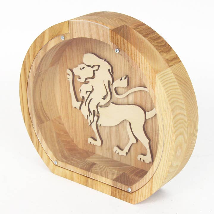 PromiDesign – wholesale Spargrisar och myntsamlare – Trä spargris Zodiac (M, Gravyr)
