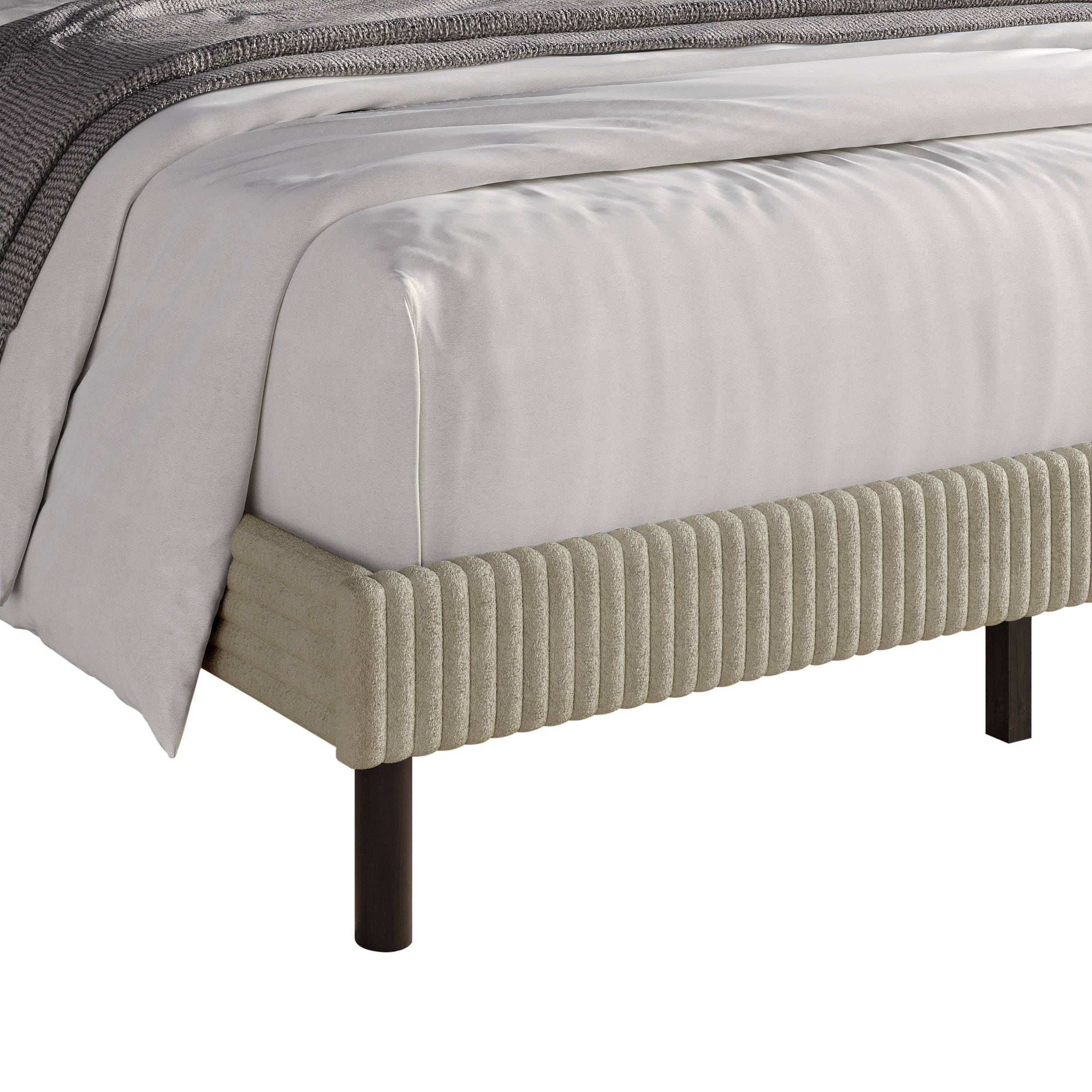 Home Design - Wholesale Bed - Duluth Corduroy Velvet Upholstered Platform Bed7