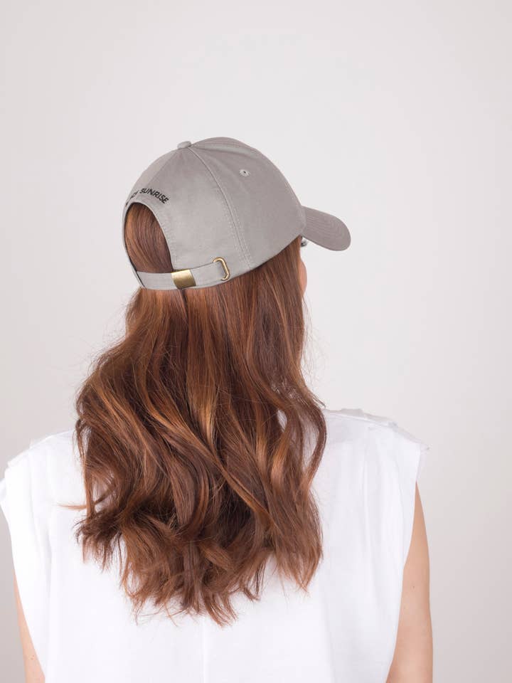 Full Dove Grey Satin Lined Baseball Cap for wholesale by Black Sunrise