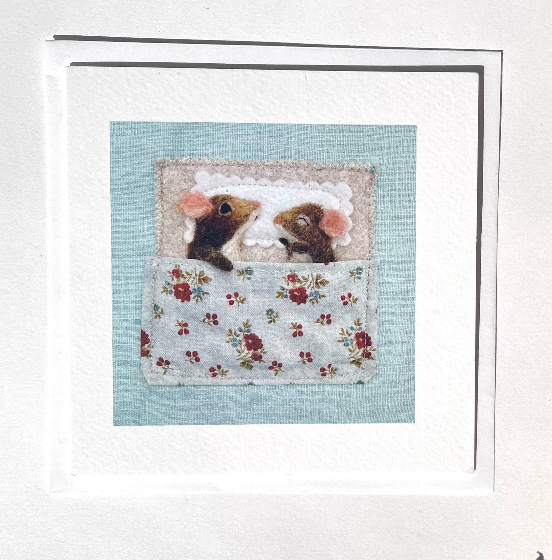 Sweet Liberty Belle - Wholesale Everyday Greeting Card - Sweet Dreams Mice  Greeting Card - feltwork print1