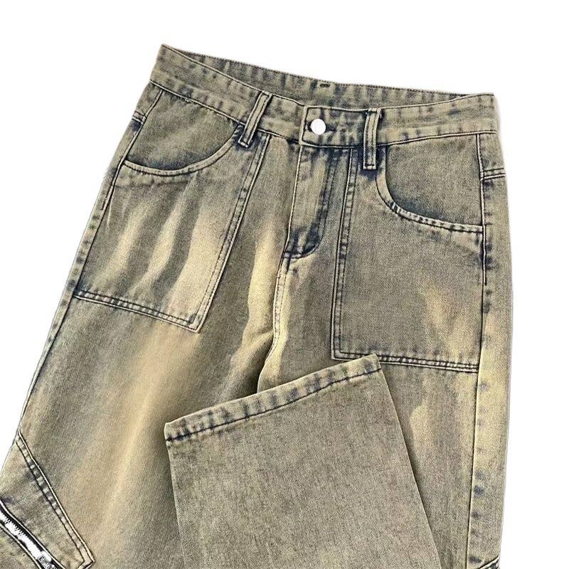 Tourtiwi - Wholesale Jeans - Men's - men's loose large size wide leg jeans13