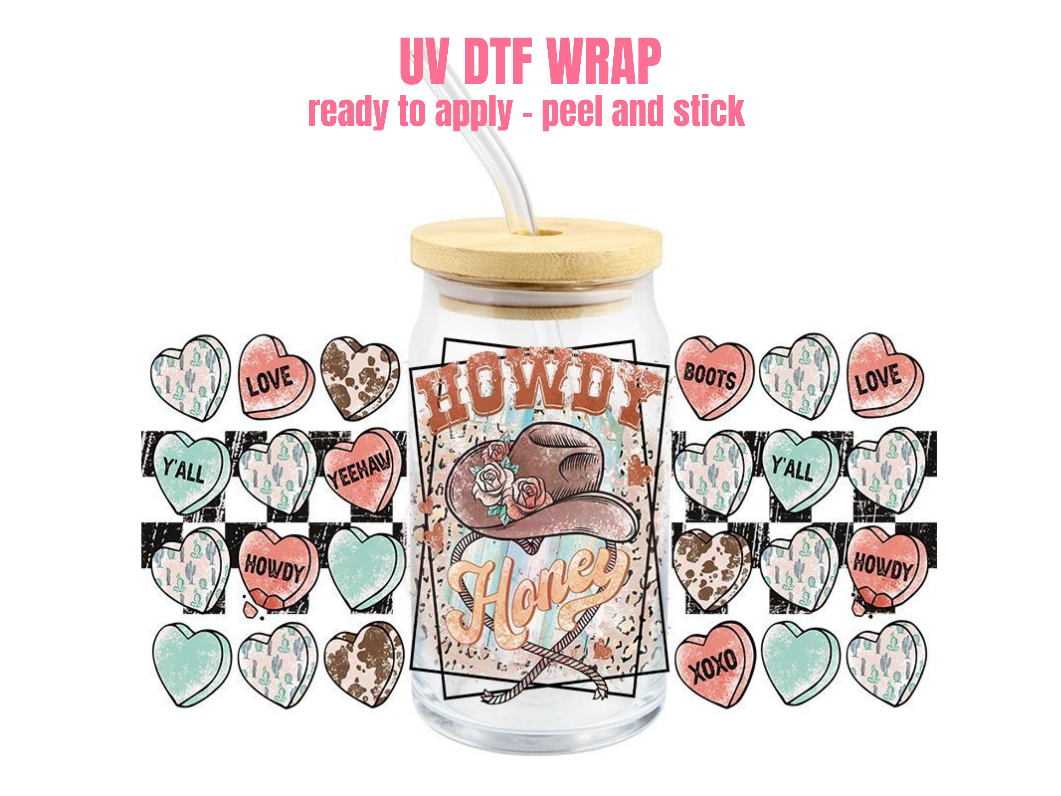 One Stop Cups - Wholesale Sticker - UV DTF CUP WRAP F #0010