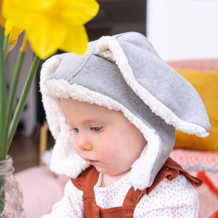 Sparks and Daughters – wholesale Newborn/knit hat – Baby – Handmade Organic Bunny Rabbit Hat2